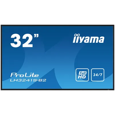IIYAMA LFD LH3241S-B2 32" Full HD professional large format display with USB media playback 350 cd/m² 1200:1 8ms 24/7 landscape