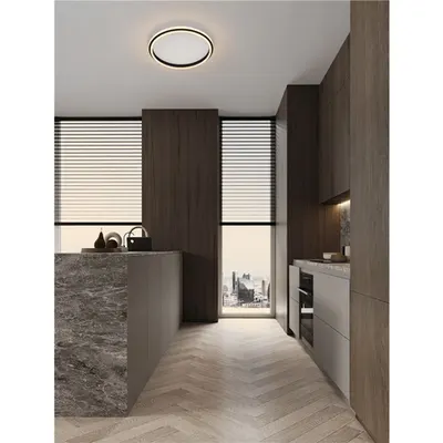 Plafoniera WILLOW Nisipiu Negru Aluminiu & Acrylic LED 40 Wat 230V 3000K IP20