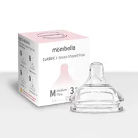 Tetina biberon Classic anti-colici Mombella, flux mediu M, 3 luni+