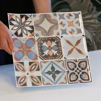Set 4 x Autocolant de perete, tip gresie, 30x30 cm