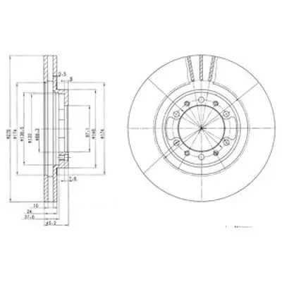 Disc frana DELPHI BG3099