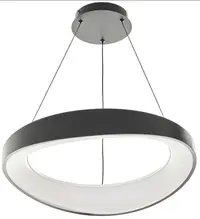 Lampă suspendată LED cu control inteligent Elbulgaria - Arnela, 4001t-520bk, 66W, IP20, negru
