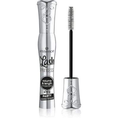 essence Lash PRINCESS PARTY mascara pentru volum pentru alungirea si separarea genelor culoare deep black 10 ml