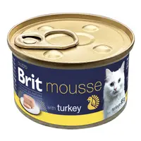 Conserva pentru pisici Brit Premium Mousse cu curcan 85 gr