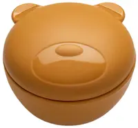 Bol din silicon cu capac Melii - Portocaliu, 350 ml