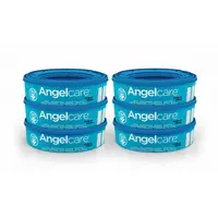 Rezerva pentru cos ermetic scutece murdare, Angelcare, Set 6 buc., Tehnologie OdourSeal, Utilizare indelungata de peste 5 luni, 7 straturi, Antibacterian