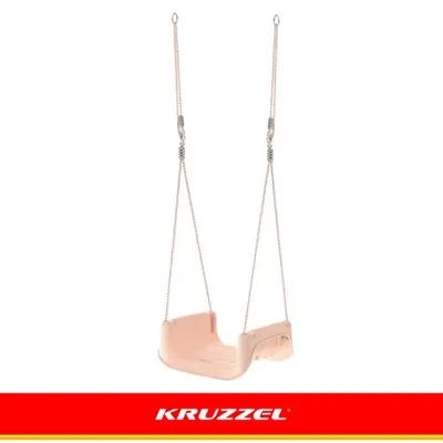 Leagan pentru copii si bebelusi, design evolutiv 3-in-1, centura de siguranta reglabila, franghii reglabile intre 120 si 150 cm, greybeige