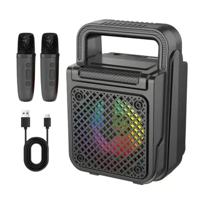 Boxa Bluetooth, 2 microfoane, Radio FM, Difuzor 8 W