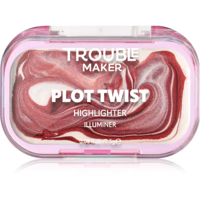 Trouble Maker Plot Twist Cream Highlight iluminator solid cremos culoare Earth Turnt Bronze 2.5 g