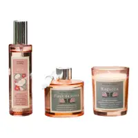 Set lumanare parfumata, parfum de camera si spray FLORELLE