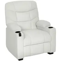 HOMCOM Fotoliu Relax Electric Reclinabil 150° cu Suport pentru Picioare, Funcție Memorie, Telecomandă, din Catifea, Crem | Aosom Romania