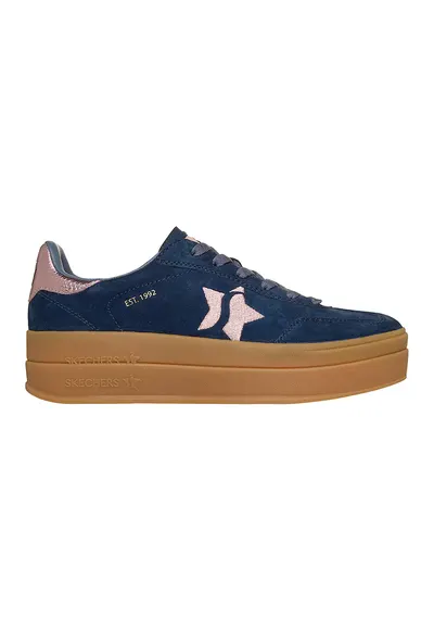 Pantofi sport din piele intoarsa Academy HI Elevated Essence - Auriu rose/Bleumarin