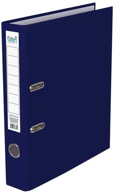 Biblioraft Colori - 5 cm, albastru inchis, fără cant metalic