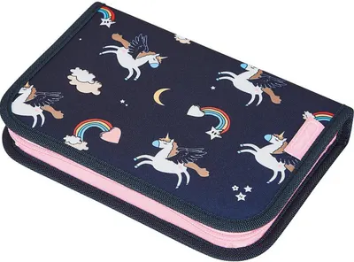 Penar școlar echipat Herlitz - Dreamy Unicorn, 1 aripă