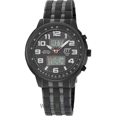 Ceas ETT Eco Tech Time ETT Eco Tech Time EGS-11736-22M Mens Watch Solar Drive Radio-controlled 48mm 10ATM