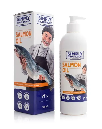 SIMPLY FROM NATURE Salmon oil Ulei de somon pentru caini si pisici 500 ml