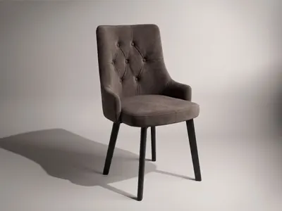 Scaun Talin Tapitat Maro Negru