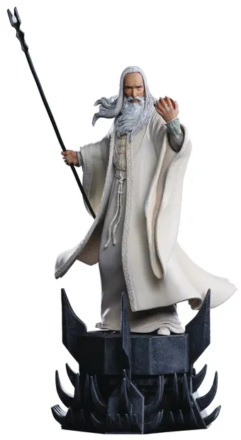 Statuetă Iron Studios Movies: The Lord of The Rings - Saruman (1/10), 29 cm
