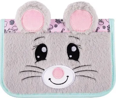 Penar școlar Bambino Premium Mouse - 1 compartiment cu 2 aripi