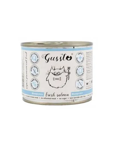 GUSSTO Cat Fresh Salmon SOMON PROASPĂT 200 g