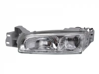 Far fata Stanga (2 H1, fara motoras, culoare insert: cromat, culoare semnalizator: transparent) potrivit MAZDA 626 III, 626 IV -04.97