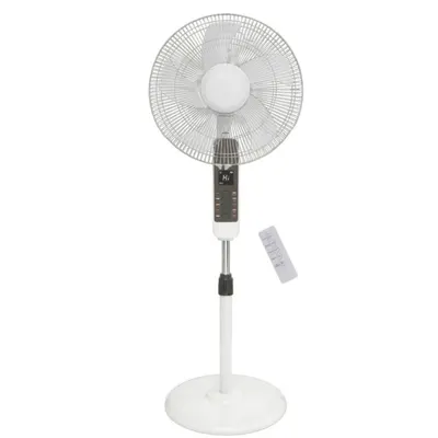 Ventilator Electric, cu Picior, Telecomanda, 40 cm, 3 Trepte Viteza, Alb, 45 W, Victronic