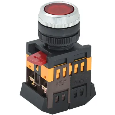 Control buton ABLFS-22 red d22mm neon /240V 1z+1P