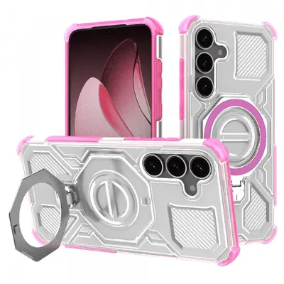 Husa pentru Samsung Galaxy S25+ S936, Techsuit, Carbon Shield Pro, Roz