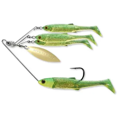 Spinnerbait Live Target Baitball Rig Livetarget Small/11g 856 Lime Chart/gold