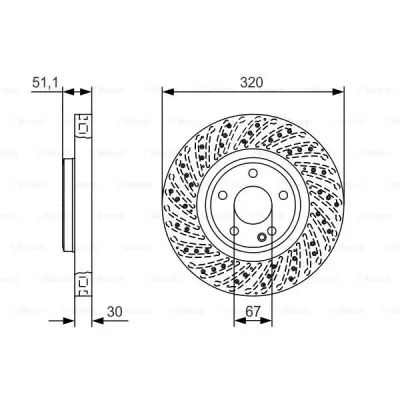 Disc frana BOSCH 0 986 479 A60