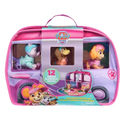 Set de joaca cu figurine, Paw Patrol, Skyes World Rescue Camper, 6074035