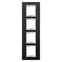 Placa ornament CProiector HORUS LUX international - IN METAL - 2+2+2+2 modul VERTICAL - ALUMINIUM BLACK - CProiector HORUS