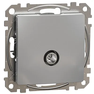 Priza TV finala 4dB, Schneider, SDD113471, Sedna Design, aluminiu
