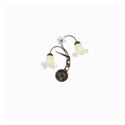 aplica Tirol, 2 becuri, dulie E14, L:420 mm, H:430 mm, Ruginiu