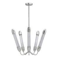 Lustră argintie din oțel cu abajur din sticlă ø 69 cm Lemon Squeeze – UMAGE
