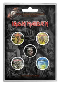 Set 5 insigne - Iron Maiden - The Faces Of Eddie