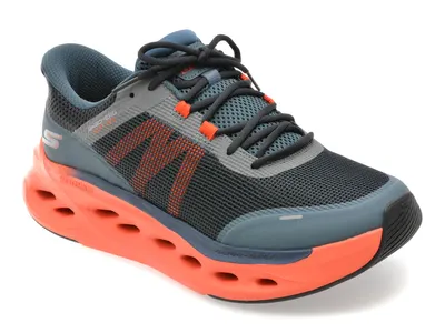 Pantofi sport SKECHERS bleumarin, MAX CUSHIONING GLIDE-STEP, din material textil