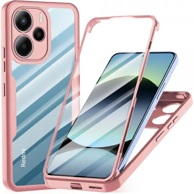 Husa pentru Xiaomi Redmi Note 14 4G (Standard), Techsuit, ColorVerse 360, Roz