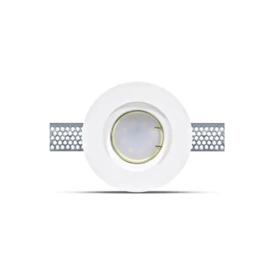 Recessed spot GU10 round, plaster, white, Ø 103mm