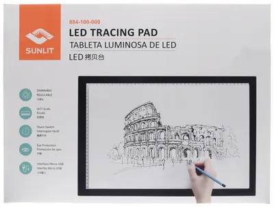 Pad de trasare LED Sunlit - LED Tracing Pad, 20 x 30 cm