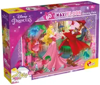 Puzzle cu două fețe Lisciani de colorat din 60 piese - Frumoasa adormită