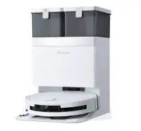 Aspirator robot Ecovacs DEEBOT T50 OMNI G3, 25000Pa, 75 W, Recipient praf 0.26 L, TruEdge 2.0, OZMO Turbo, Atuonomie 198 minute, Rezervor 70 ml, Evitare obstacole cu AI (Alb)