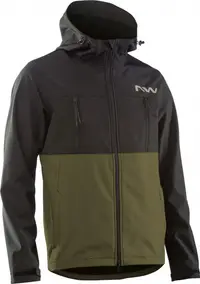Jachetă ciclism iarnă pentru bărbați All Mountain Easy Out Softshell - negru ve…