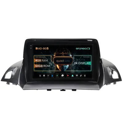 Navigatie 2K Ford Kuga C-Max (2013-2018), Android, S-Quadcore 4GB RAM + 64GB ROM, 9.5 Inch - AD-BGS90042K+AD-BGRKIT114
