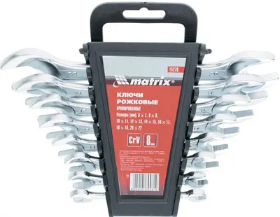 Set chei MTX - 8 buc., 6-22 mm, oțel CrV