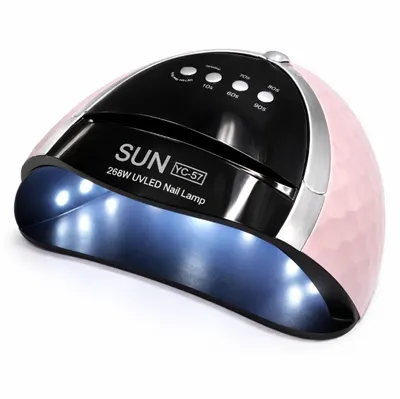 Lampă UV/LED Profesională Sun YC-57 Roz 268W pentru Ojă Semipermanentă, Gel UV și Nail Art
