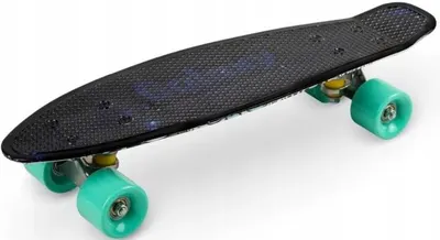 Skateboard pentru copii Qkids - Galaxy, grafit gri