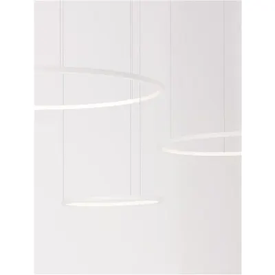 Lampa suspendata PURPLE Nisipiu Alb Aluminiu & Acrylic LED 80 Wat 230V 8718Lm 3000K IP20