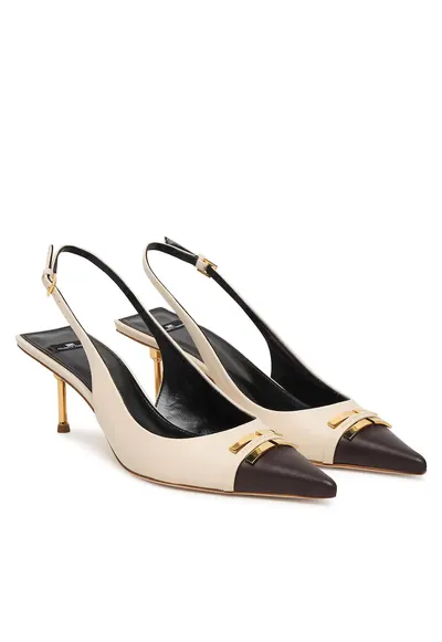 Pantofi dama - stiletto - bej - piele naturala