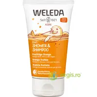 Gel de Dus si Sampon 2in1 pentru Copii cu Aroma de Portocale 150ml